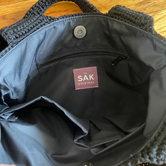 The Sak Black Knit Tote Bag - Picture 2 of 3
